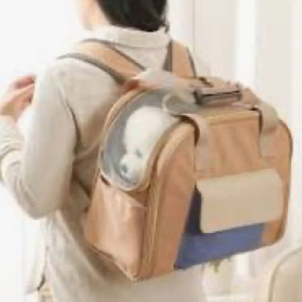 Backpack dog carrier.